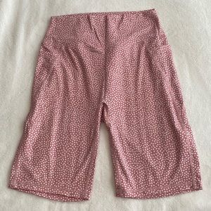 Buffbunny pink bossy print biker shorts